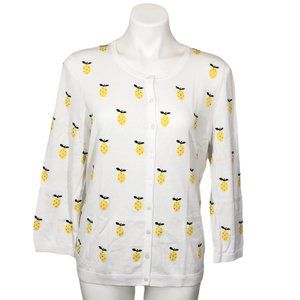 Talbots Pineapple Cardigan